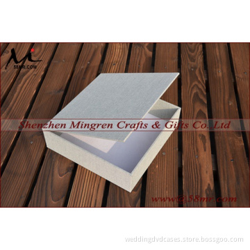 Leahter Fabric Linen Wood Photo Storage Packaging Gift Box
